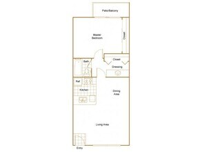 1x1 Small 7001-102 floor plan